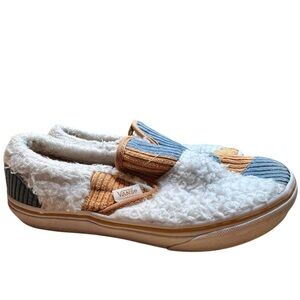Vans Kids Patchwork Sherpa Classic Slip-On Shoes - Sz. 3